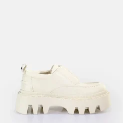 Clearance BUFFALO Flora Laceup Lo Chaussures Basses Vegan Creme