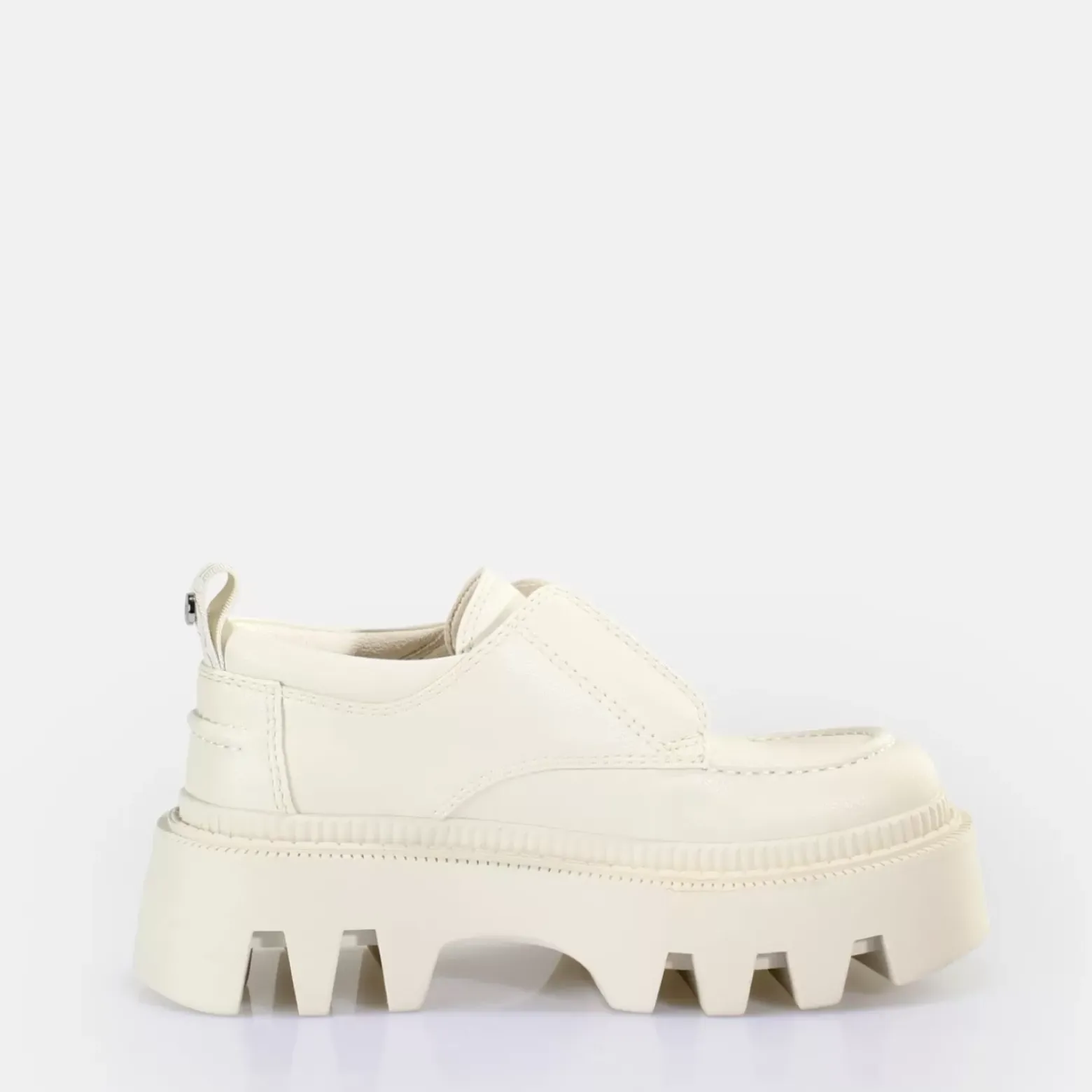 Clearance BUFFALO Flora Laceup Lo Chaussures Basses Vegan Creme