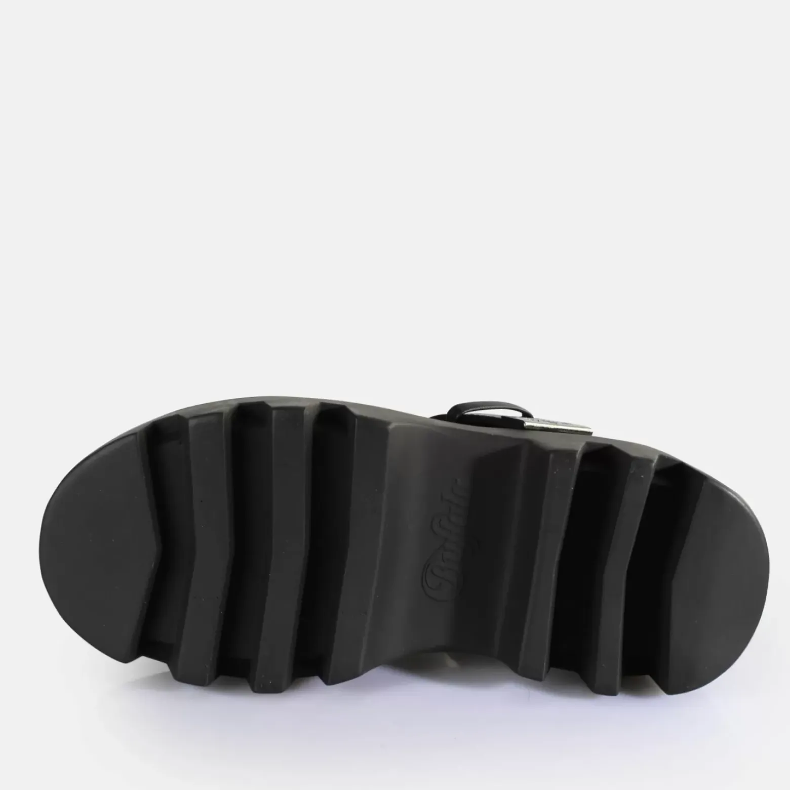 Clearance BUFFALO Flora Slide Sandales A Plateforme Veganes Noir