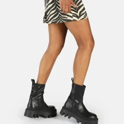 Fashion BUFFALO Flora Sockboot Bottes Vegan Noir