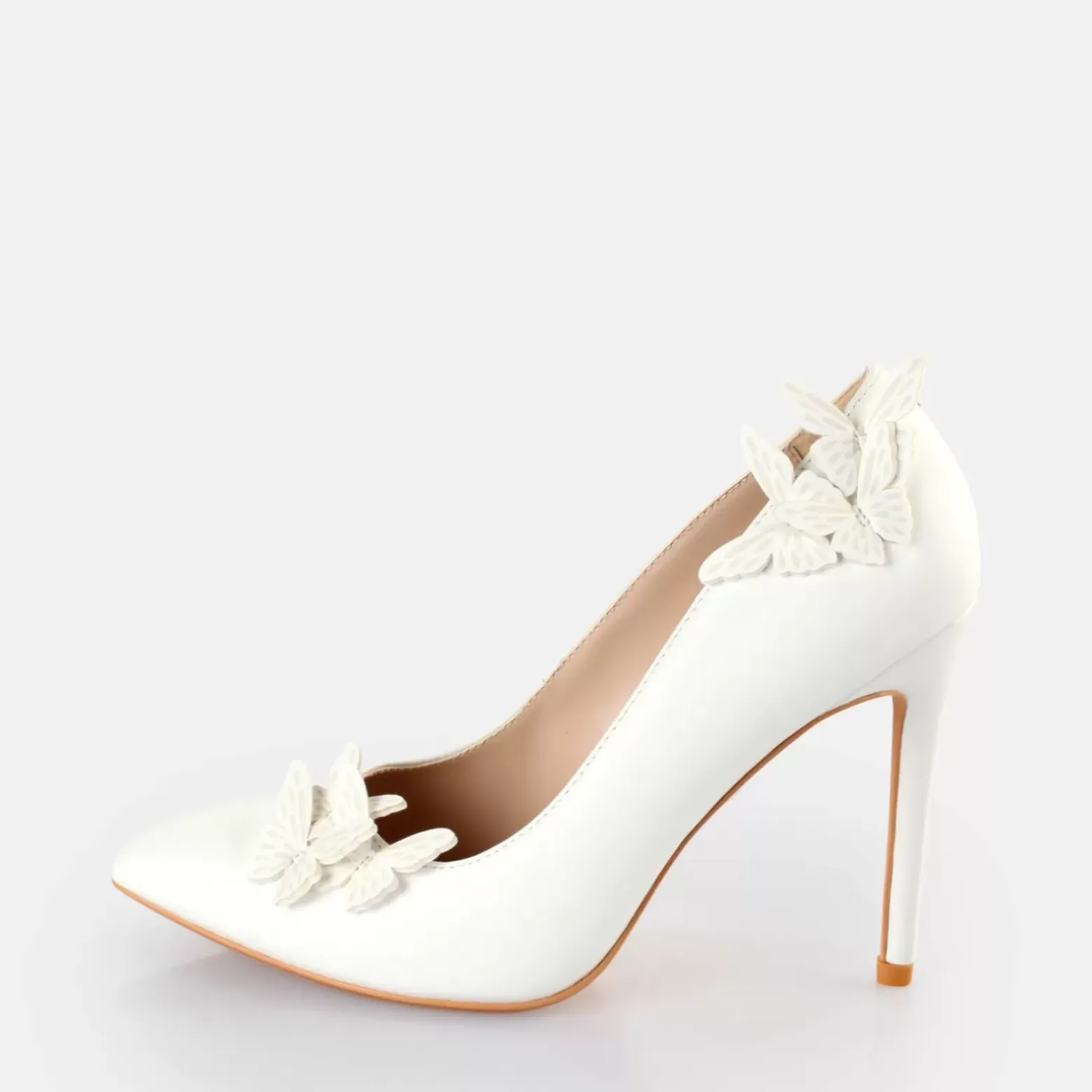 Best BUFFALO Janet Butterfly Sandales A Talon Blanc