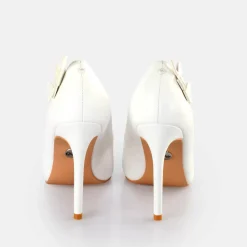 Best BUFFALO Janet Butterfly Sandales A Talon Blanc