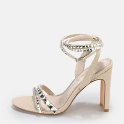 Cheap BUFFALO Jean Glam Sandales Veganes Blanc Blanc Casse