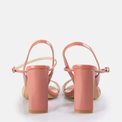 Flash Sale BUFFALO Jean Neat Sandales A Talon Vegan Berry Rouge