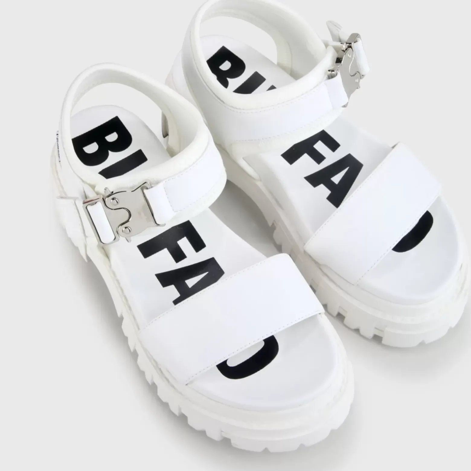 Store BUFFALO Jojo Plateau-Sandale Vegan Blanc