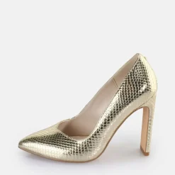 New BUFFALO Jolie Escarpins Vegan Serpent D E Or