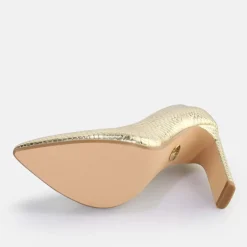 New BUFFALO Jolie Escarpins Vegan Serpent D E Or