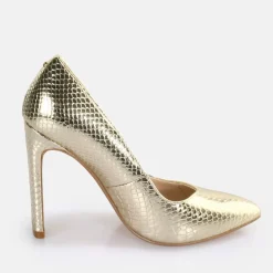 New BUFFALO Jolie Escarpins Vegan Serpent D E Or