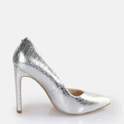 Shop BUFFALO Jolie Escarpins Vegan Snake Silver Argent
