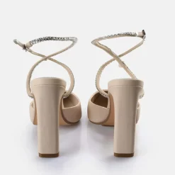 Shop BUFFALO Jolie Queen Sandales A Talon Veganes Creme