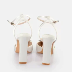 Shop BUFFALO Judy Ice Sandales A Talon Ivoire No_Color