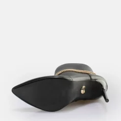 Clearance BUFFALO Juliet Chain Ankleboot Bottines Vegan Noir