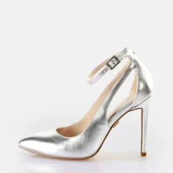 Discount BUFFALO Juliet Sling Pump Escarpins Vegan Argent