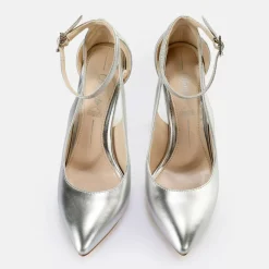 Discount BUFFALO Juliet Sling Pump Escarpins Vegan Argent