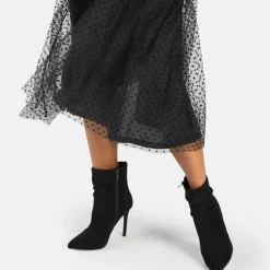 Outlet BUFFALO Juliet Zip Ankleboot Bottines Vegan Noir