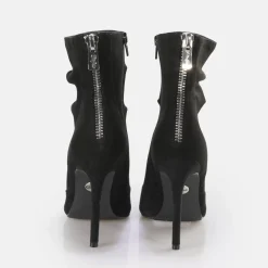 Outlet BUFFALO Juliet Zip Ankleboot Bottines Vegan Noir