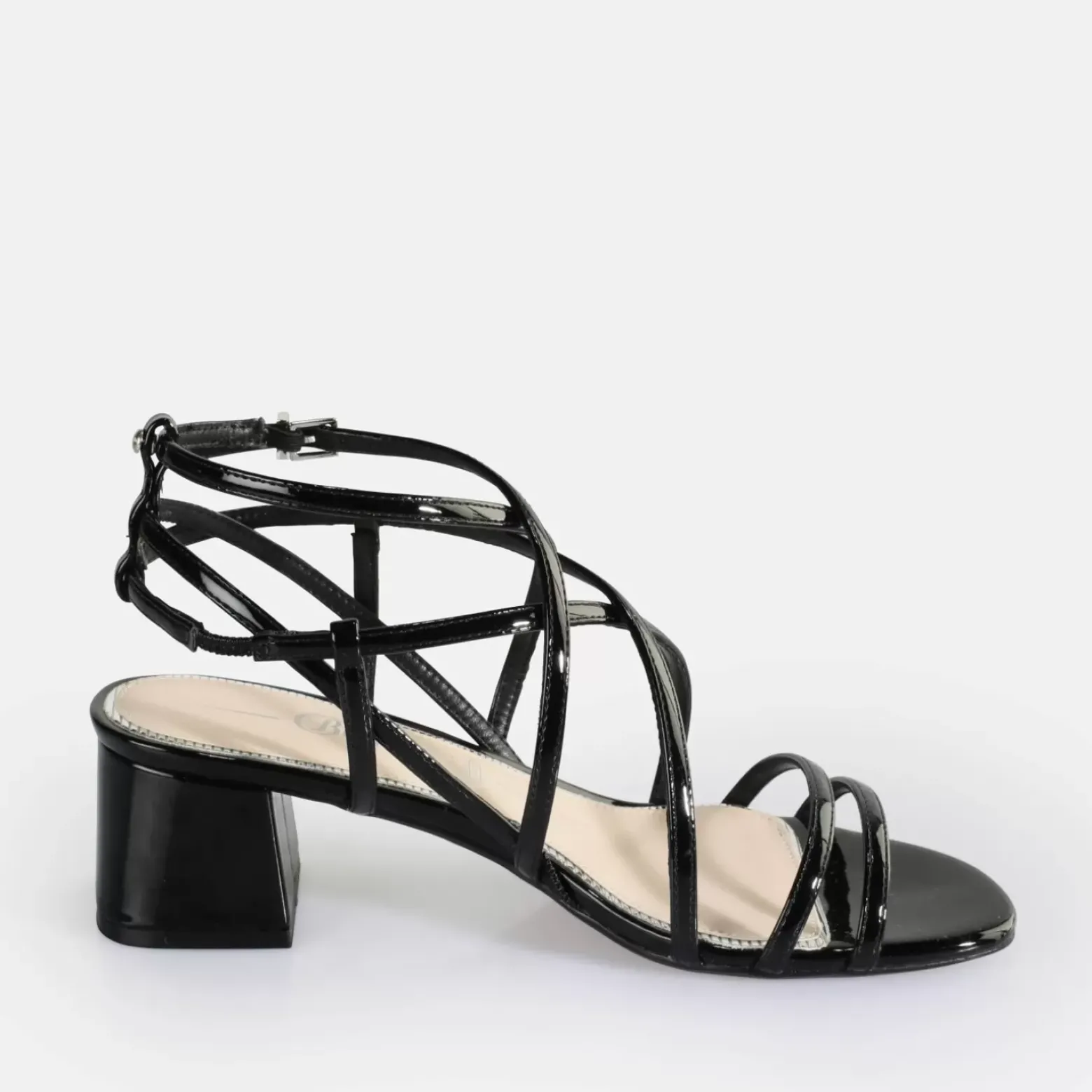 New BUFFALO Lilly Cage Sandales A Talon Veganes Noir
