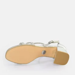 Shop BUFFALO Lilly Glam Sandale A Talon Vegan Argent