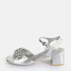 Best Sale BUFFALO Lilly Ice Sandales A Talon Veganese Argent