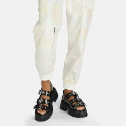 Discount BUFFALO Lion Hard Sandales A Plateforme Veganes Noir