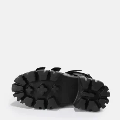 Discount BUFFALO Lion Hard Sandales A Plateforme Veganes Noir