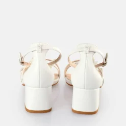 Outlet BUFFALO Lucy Butterfly Sandales A Talon Blanc