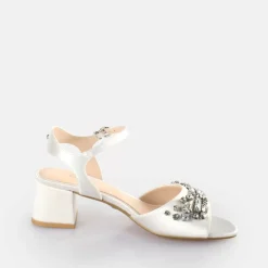 Hot BUFFALO Lucy Ice Sandales A Talon Ivoire No_Color