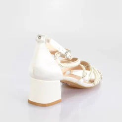 Flash Sale BUFFALO Lucy Shine Sandales A Talon Ivoire No_Color