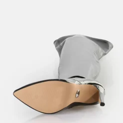 Clearance BUFFALO Marjorie Overknee Mid Bottes Vegan Noir