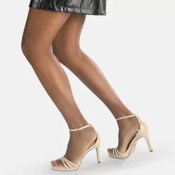 Cheap BUFFALO Melissa 2 Sandales Veganes Beige