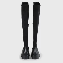 Shop BUFFALO Mireya Bottes Au-Dessus Du Genou Veganes Noir