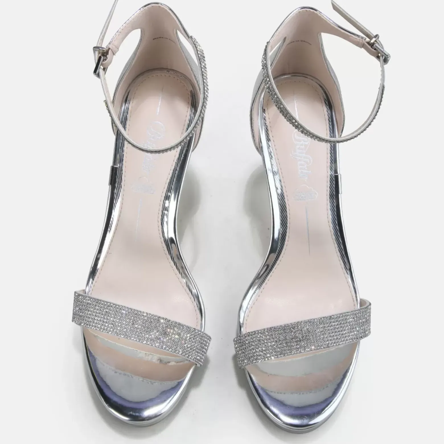 Flash Sale BUFFALO Monroe 2 Sandales Veganese Argent