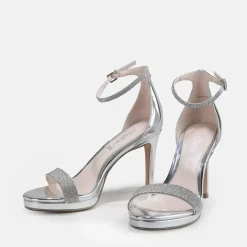 Flash Sale BUFFALO Monroe 2 Sandales Veganese Argent