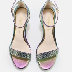 Sale BUFFALO Monroe Sandales Veganes Multicolore Blanc/Mermaid