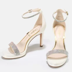 Cheap BUFFALO Monroe Sandales Veganes Perle Blanc