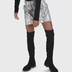 Shop BUFFALO Myrna Bottes Plates Veganes Noir