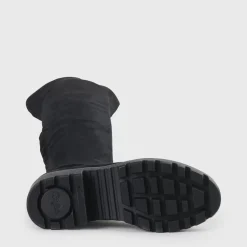 Shop BUFFALO Myrna Bottes Plates Veganes Noir