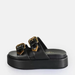 Flash Sale BUFFALO Noa Ari Sandales A Plateforme Veganes Noir
