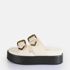 Best BUFFALO Noa Ari Sandales A Plateforme Veganes Creme