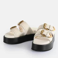 Best BUFFALO Noa Ari Sandales A Plateforme Veganes Creme