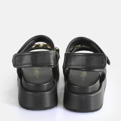 Store BUFFALO Noa Quilt Chain Sandales A Plateforme Veganes Noir