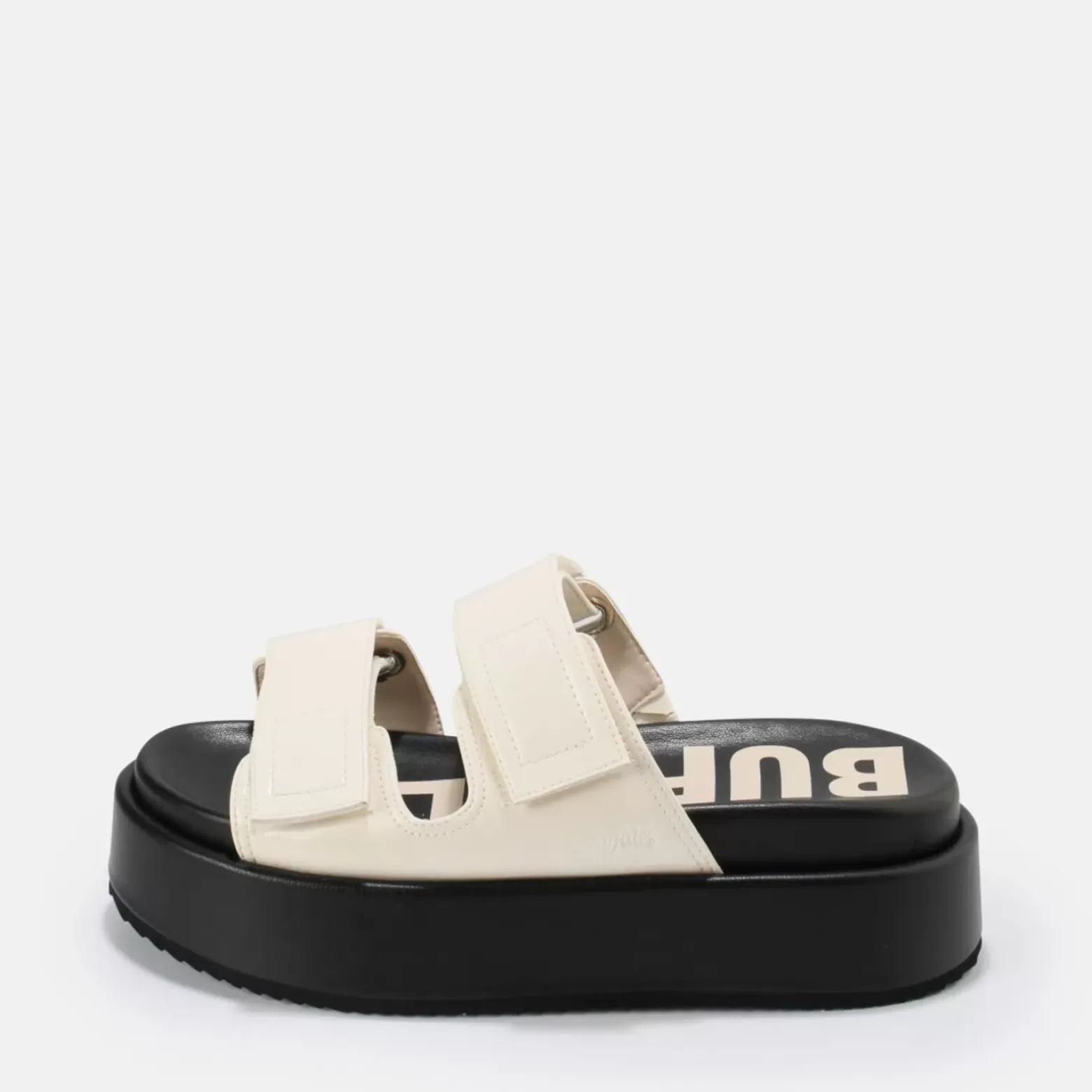 Discount BUFFALO Noa Scandi Sandales Veganes Noir Creme