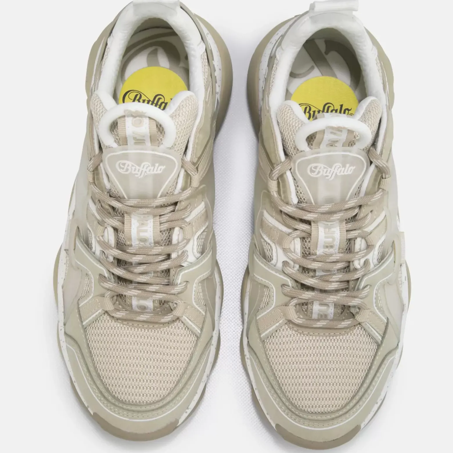 Hot BUFFALO Oarbis Hike Baskets Basses Veganes Couleur/Blanc Creme