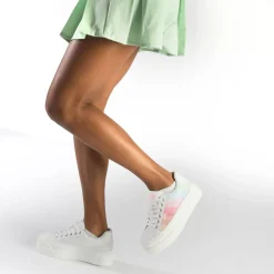 Outlet BUFFALO Paired Baskets Basses Veganes/Arc-En-Ciel Blanc