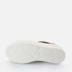 Discount BUFFALO Paired Baskets Basses Veganes Noir-Rose Rose Vif