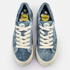 Store BUFFALO Paired Baskets Basses Veganes Jean Bleu