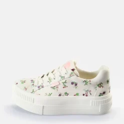 Outlet BUFFALO Paired Baskets Basses Veganes/Fleurs Blanc