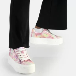 Store BUFFALO Paired Baskets Basses Veganes Batik Violet