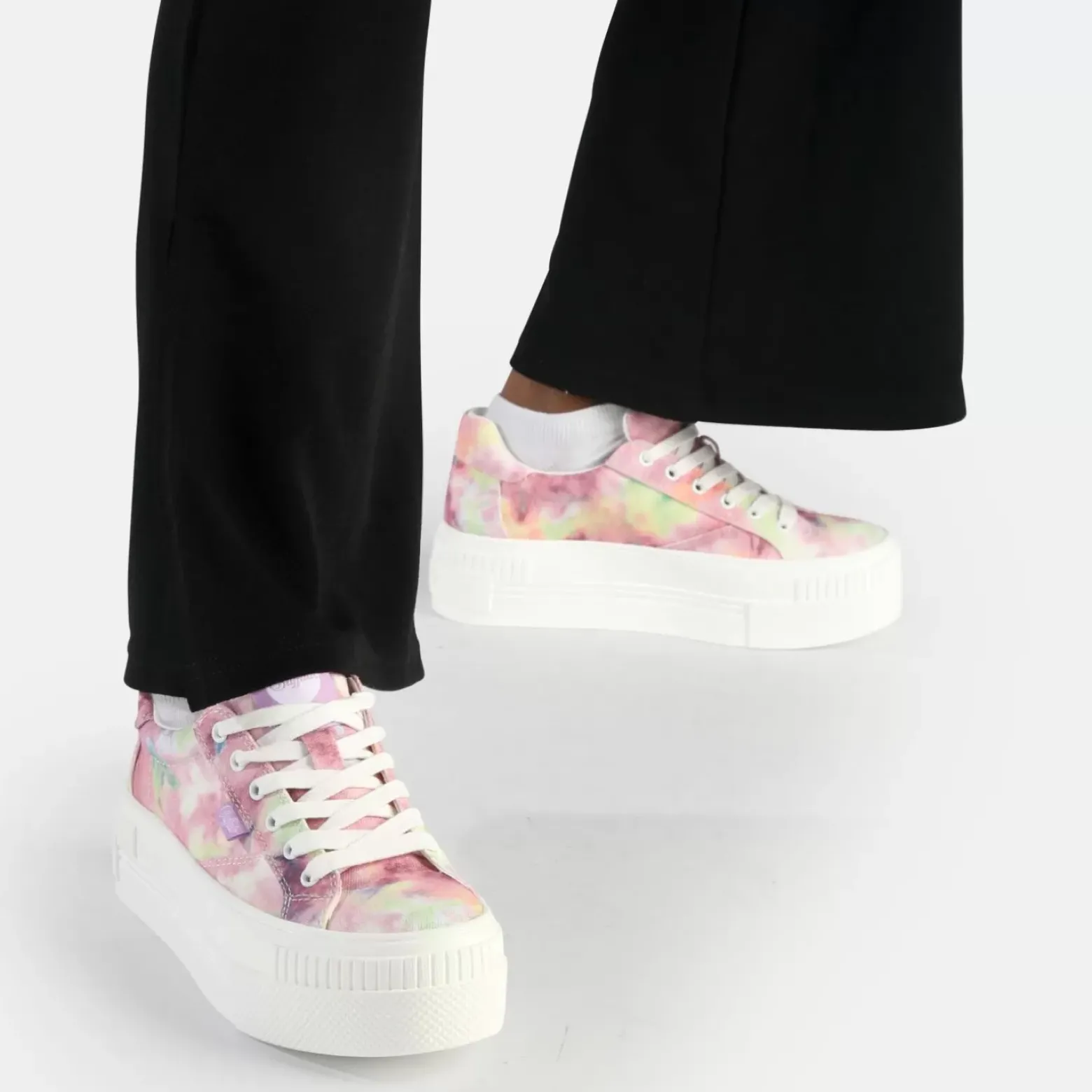 Store BUFFALO Paired Baskets Basses Veganes Batik Violet