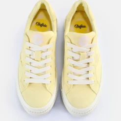 Cheap BUFFALO Paired Baskets Basses Veganes Jaune